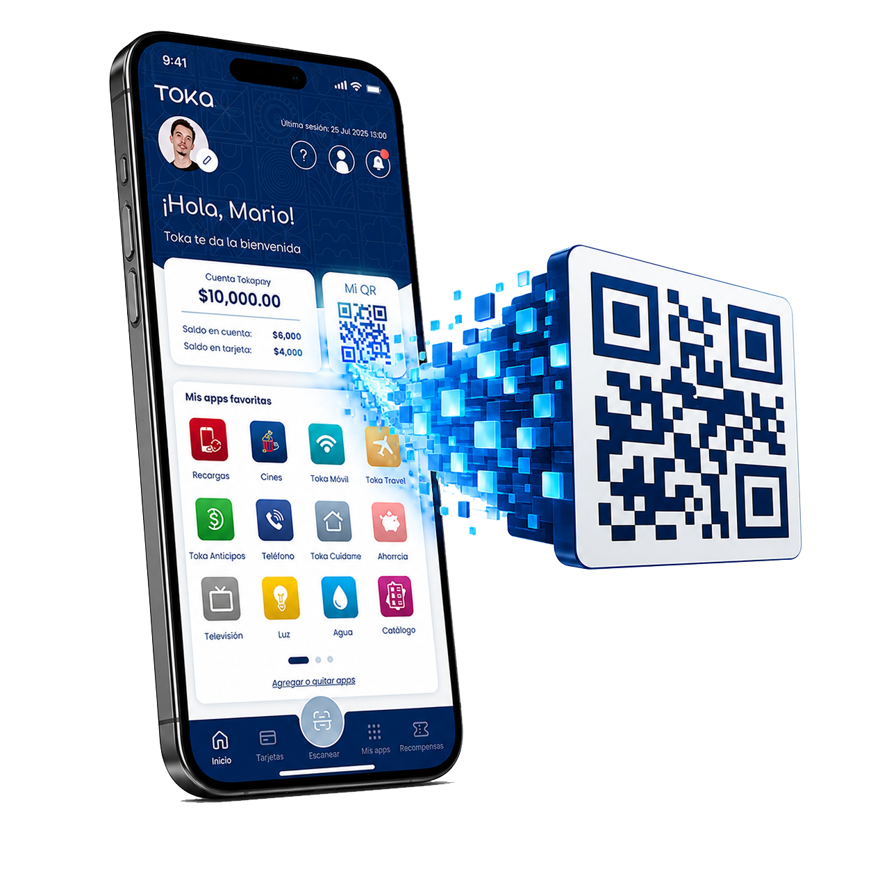 Paga con QR desde la Super App Toka